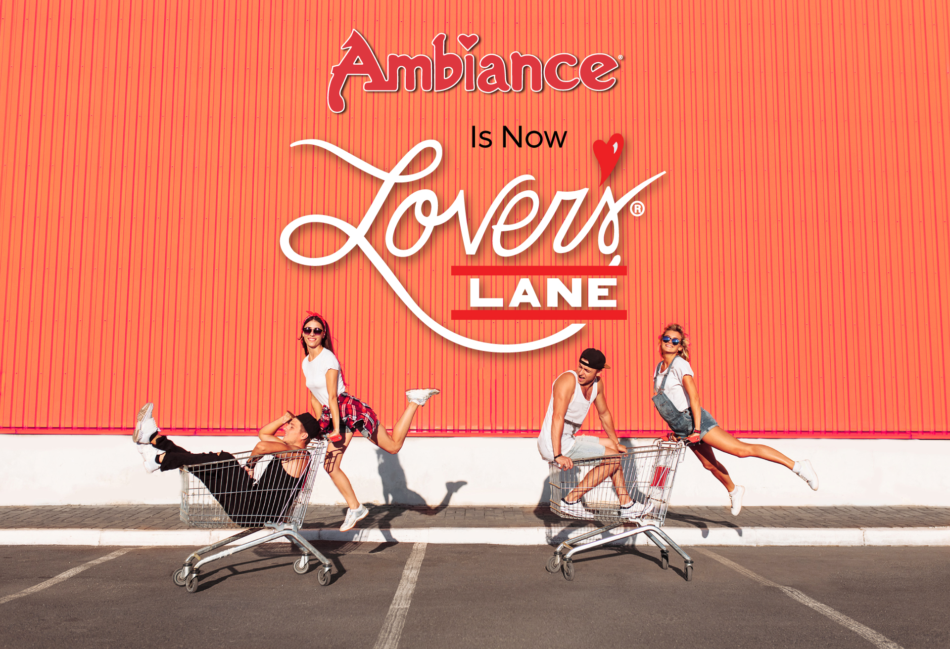 Ambiance is NOW Lover's Lane - Group of friends in parking lot having fun
