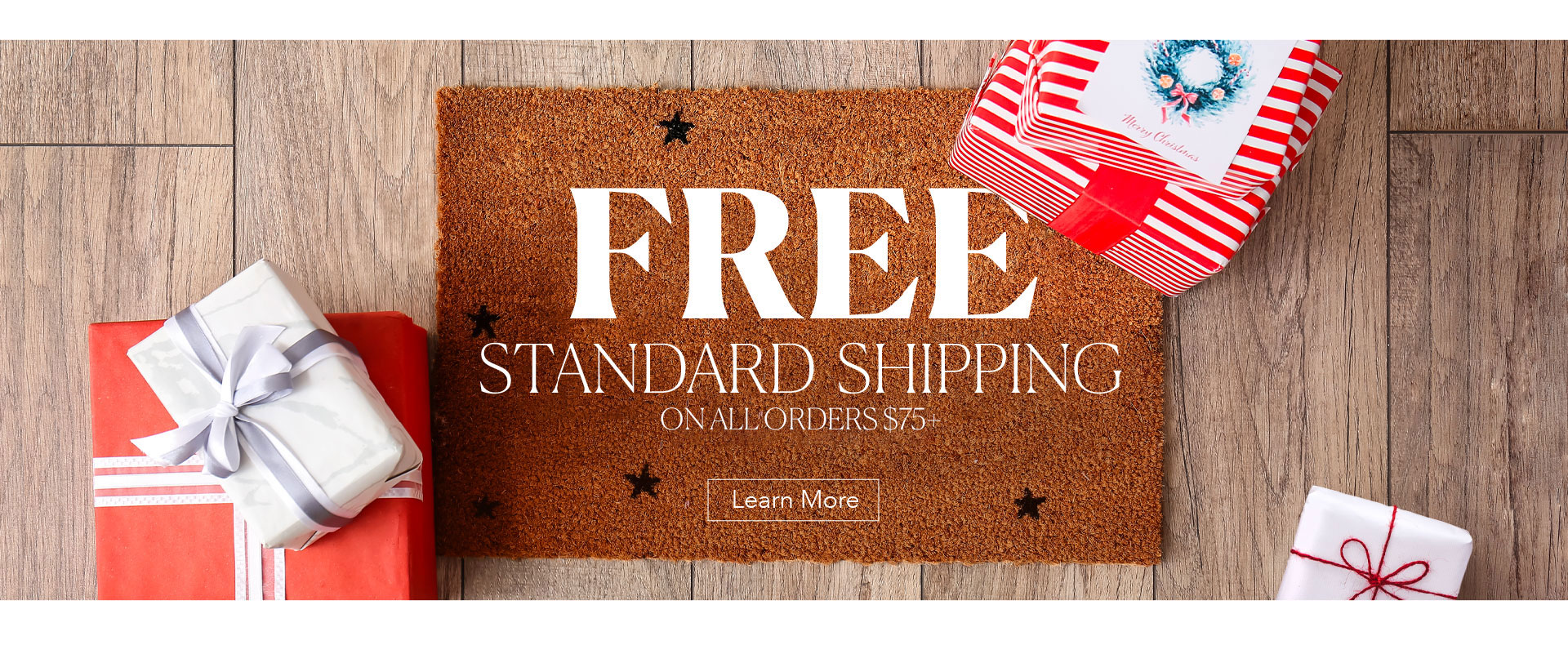 Free Standard shipping on all orders - NO MINIMUM!