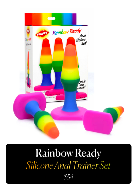 Rainbow Ready Silicone Anal Trainer Set - $34