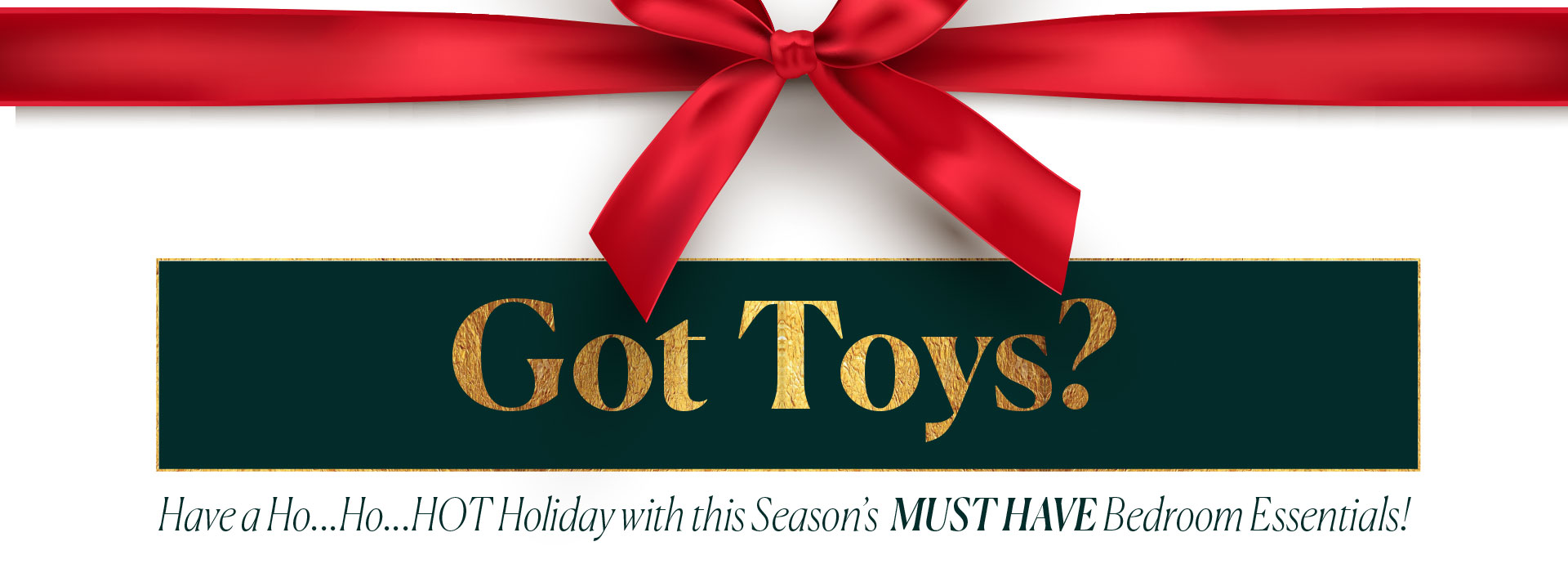 Got Toys? - Have a Ho... Ho... HOT Holiday with this Season’s  MUST HAVE Bedroom Essentials!
