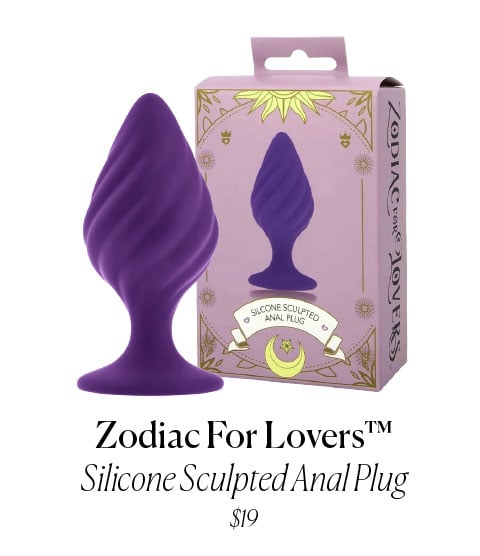 Zodiac For Lovers Silicone Sculpted Anal Plug $19