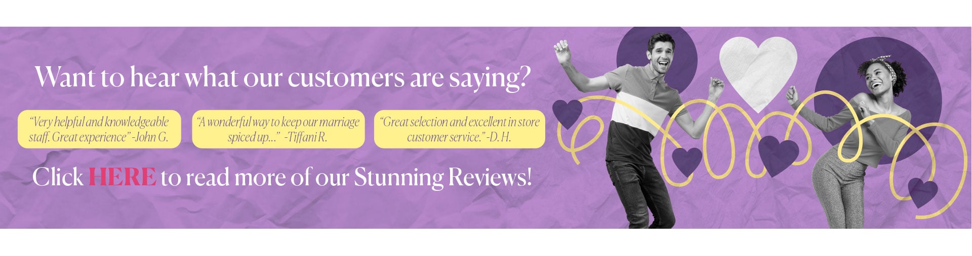 Want to hear what our customers are saying? - Click HERE to read more of our Stunning Reviews!
