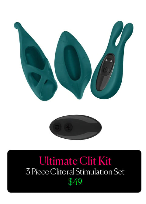 Ultimate Clit Kit 3 Piece Clitoral Stimulation Set $49