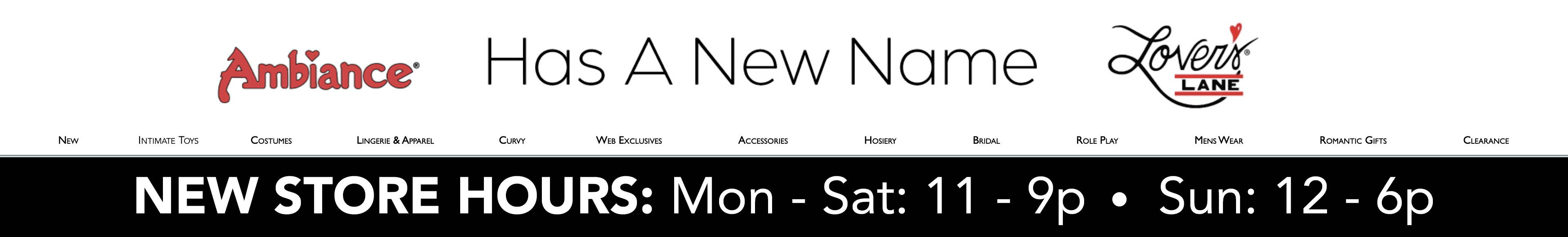 Ambiance is now part of the Lover's Lane family - Lover's Lane -  The Romantic Gift Store