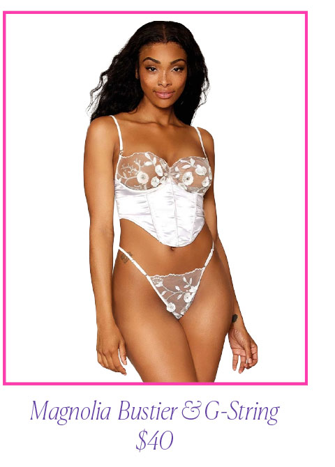 Magnolia  Bustier & G-String $40