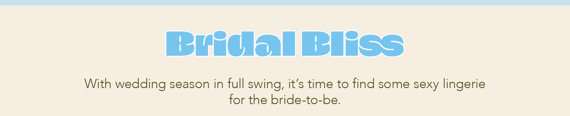 Bridal Bliss Lingerie- Bridal Lingerie