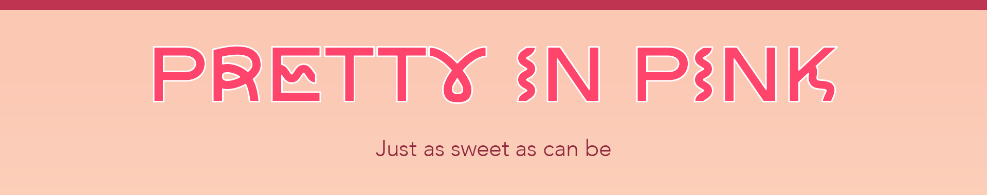 Pretty in pink Header