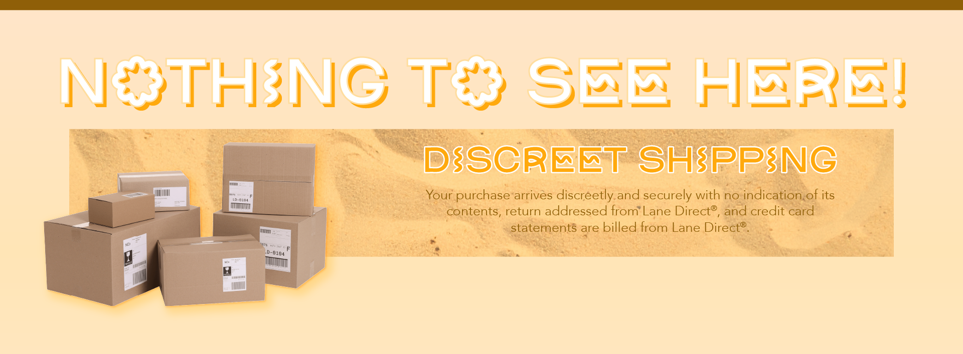 Discreet Shipping baner