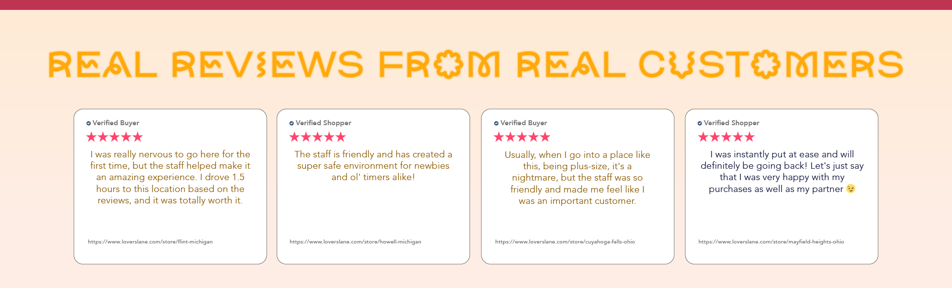 Real customer reviews