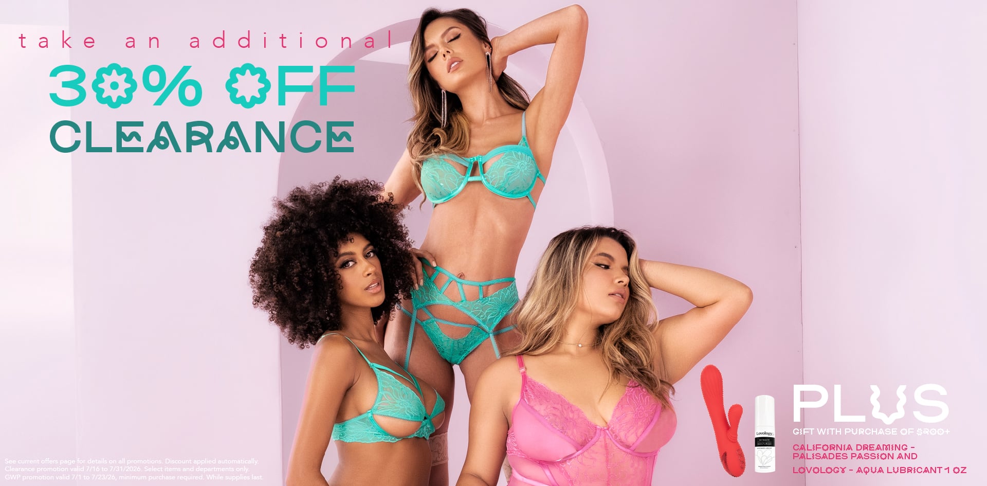 30% Off Clearance and GWP of $200+