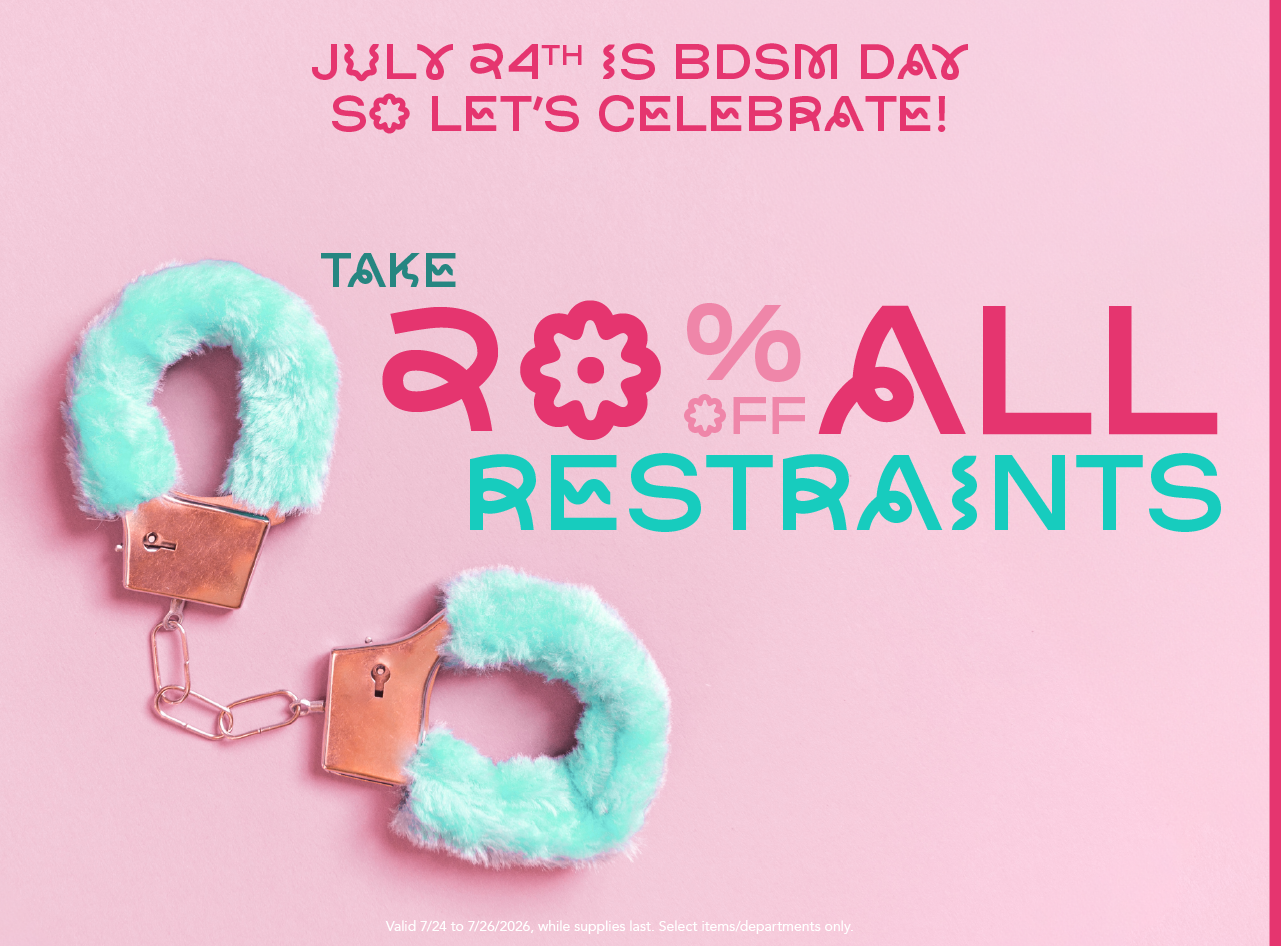 Left/Top: 20% off restraints