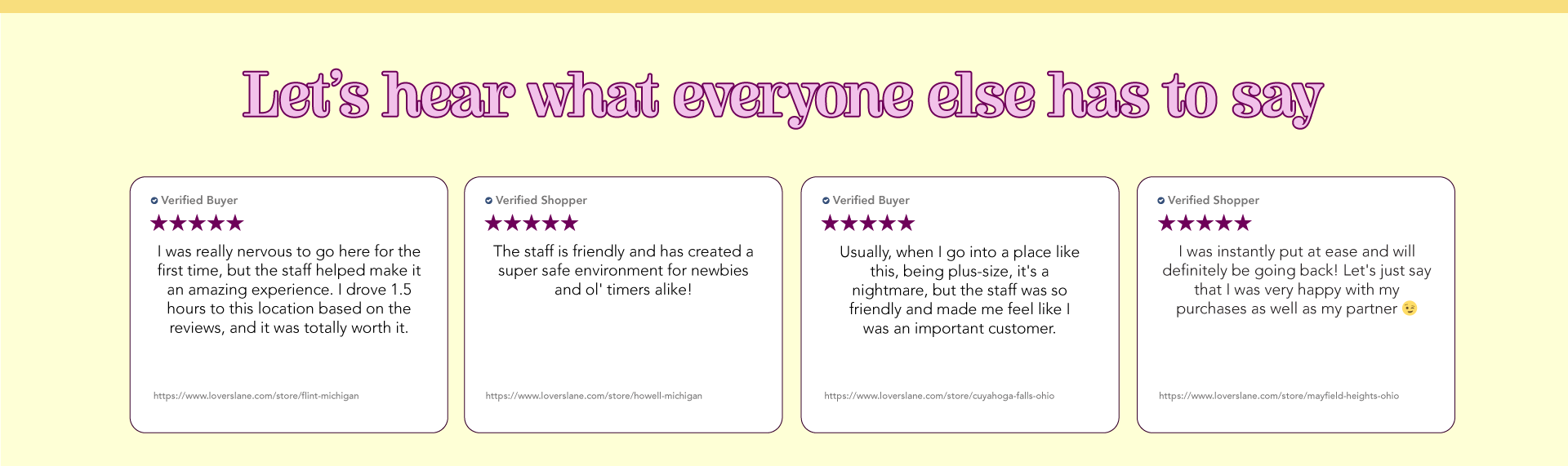 Store Reviews