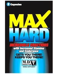 Front view of MAX HARD 2CT PACKET