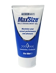 Front view of MAX SIZE MALE ENHANCEMENT GEL 5OZ BOTTLE