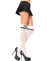 Additional  view of product CROCHET THIGH HIGHS with color code WH