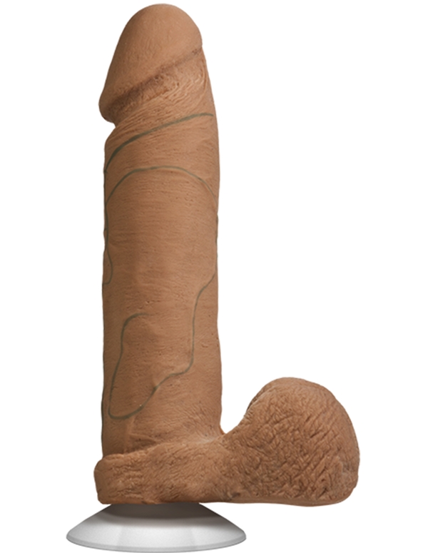 Ultraskyn Realistic 8In Brown Dildo default view Color: BR