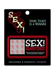 Alternate front view of SEX! SCRATCHERS GAMES