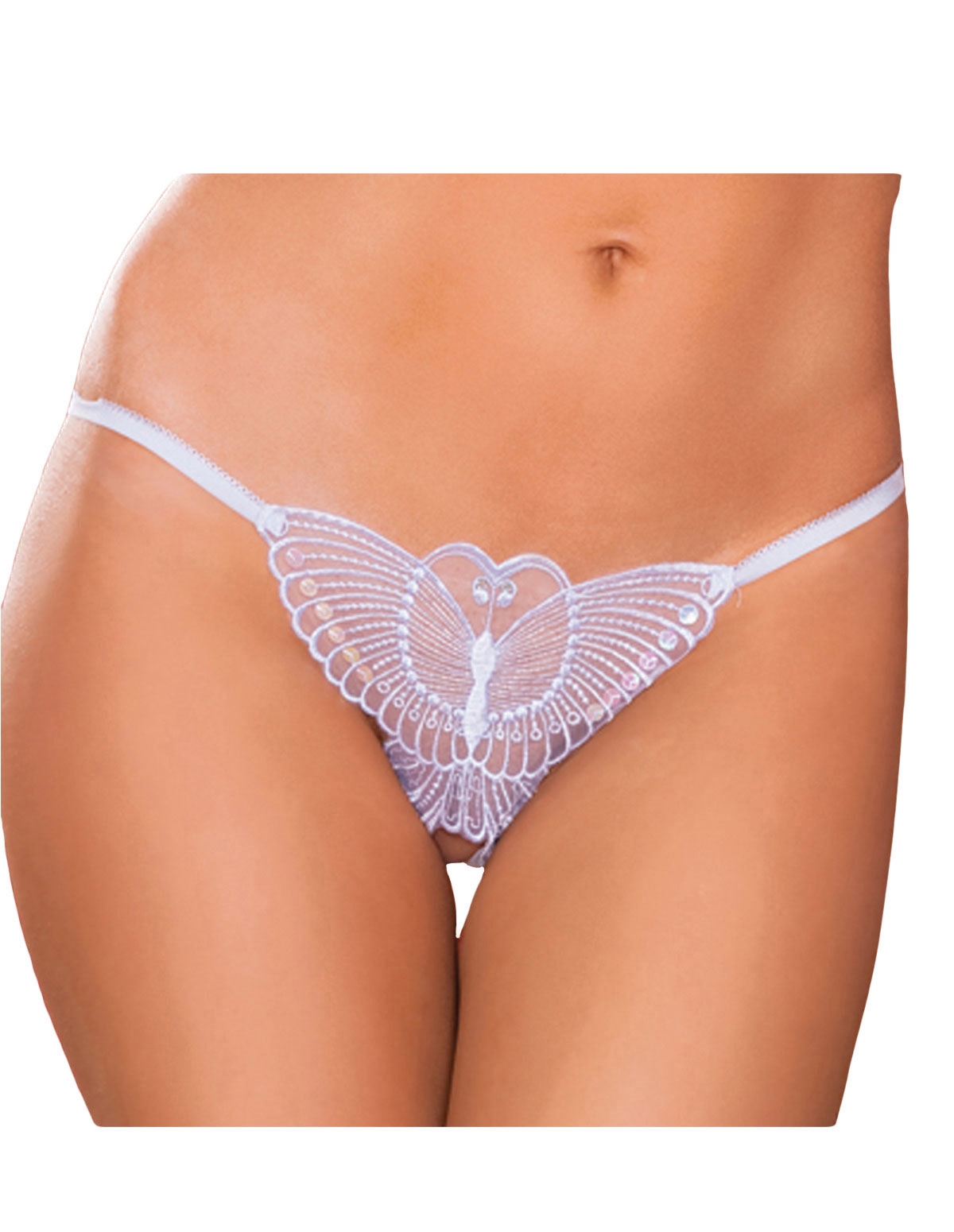 alternate image for Madame Butterfly Crotchless G-String
