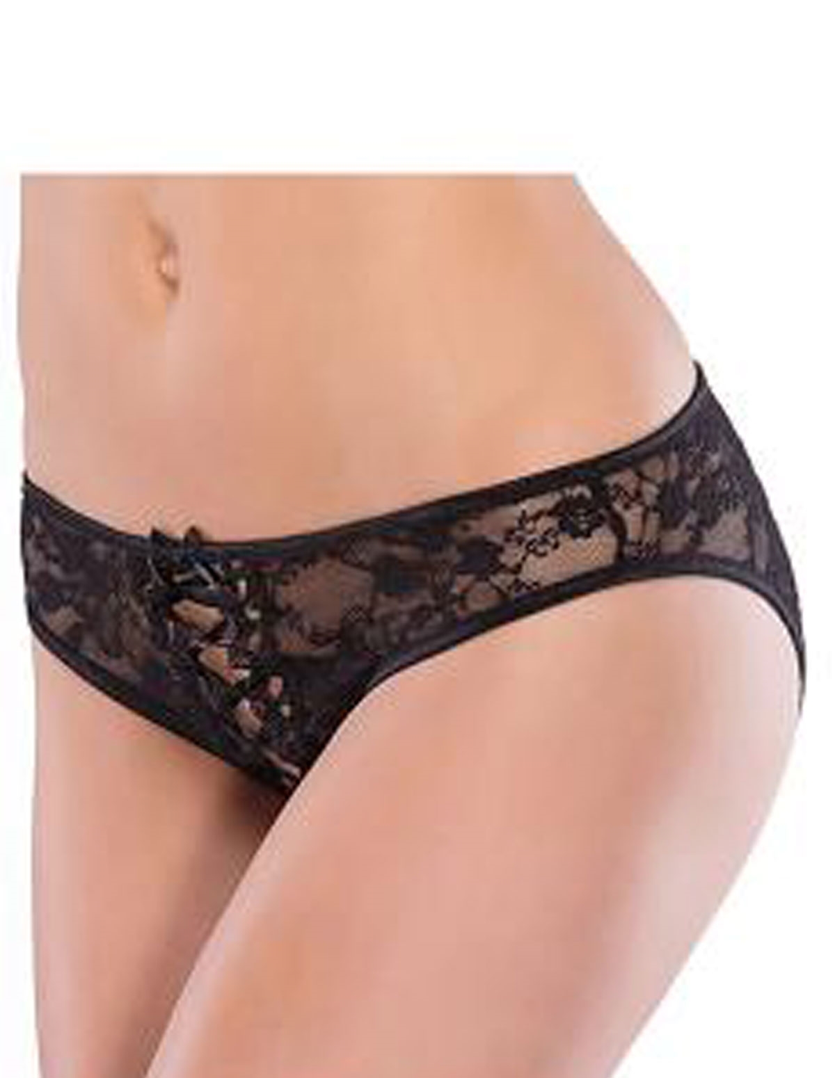 alternate image for Lace Up Lace Panty