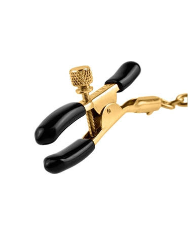 Fetish Fantasy Gold Chain Nipple Clamps ALT2 view 