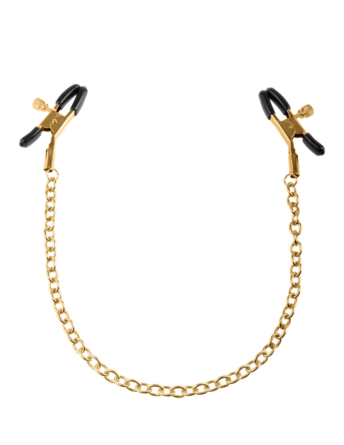 alternate image for Fetish Fantasy Gold Chain Nipple Clamps