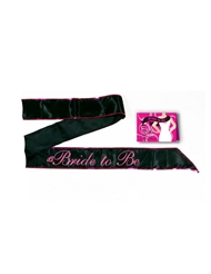 Additional  view of product BRIDE TO BE SASH - BLACK with color code NC