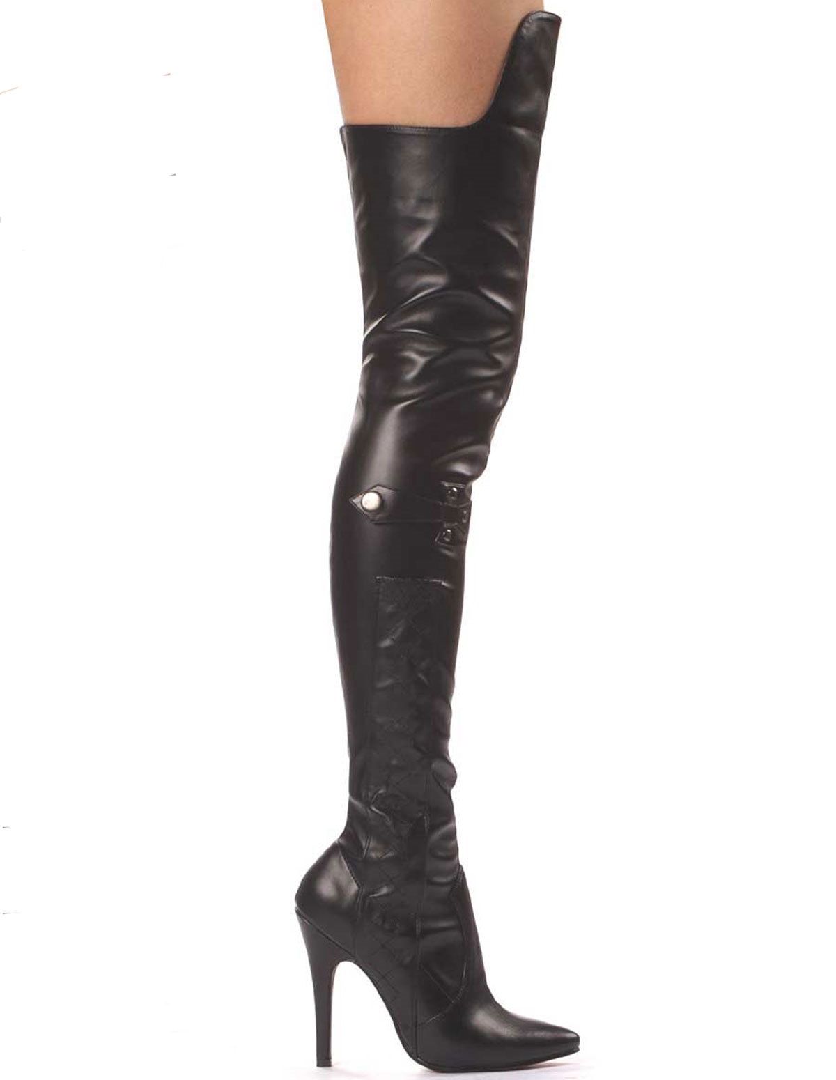 alternate image for Simone Pleather Thigh High Boot