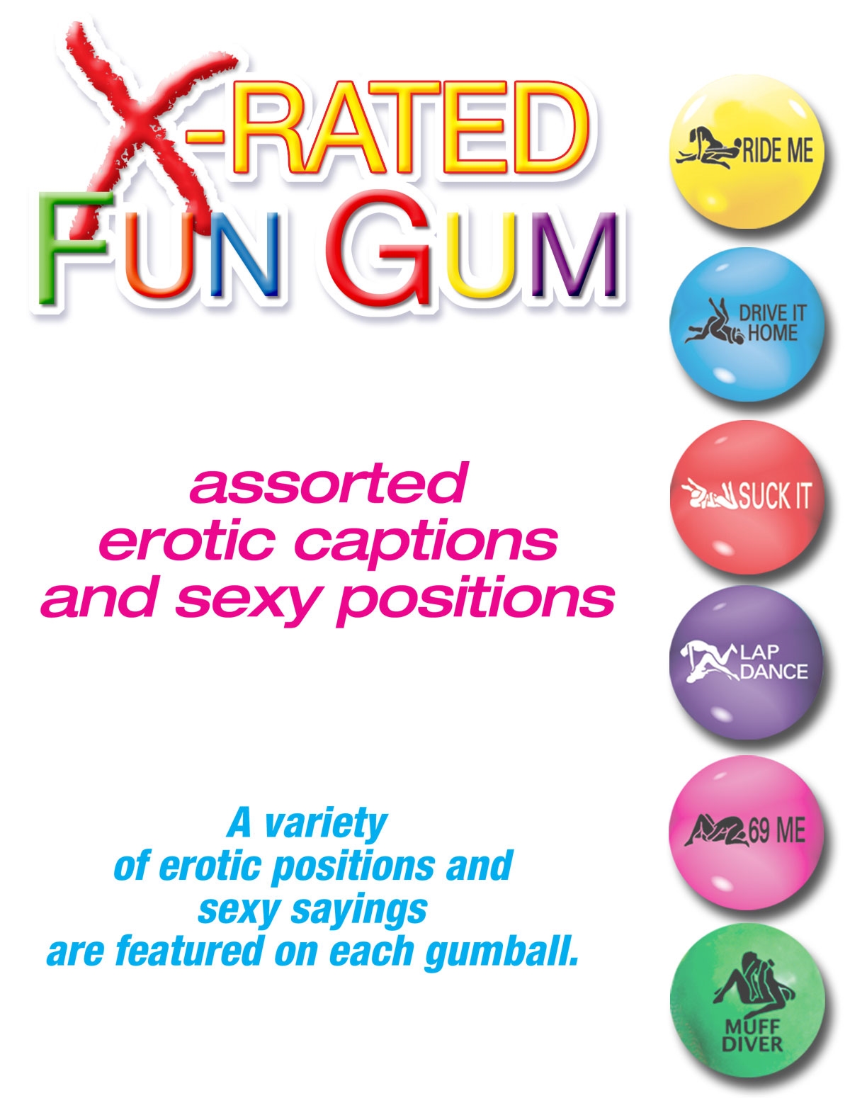 alternate image for X-Rated Fun Gum