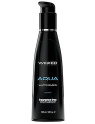 Front view of AQUA WATERBASED LUBRICANT 4OZ