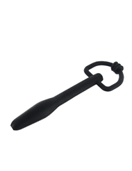 Front view of MASTER SERIES SILICONE CUM-THRU D-RING PENIS PLUG