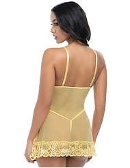 Alternate back view of VALENTINE BABYDOLL