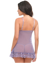 Alternate back view of VALENTINE BABYDOLL