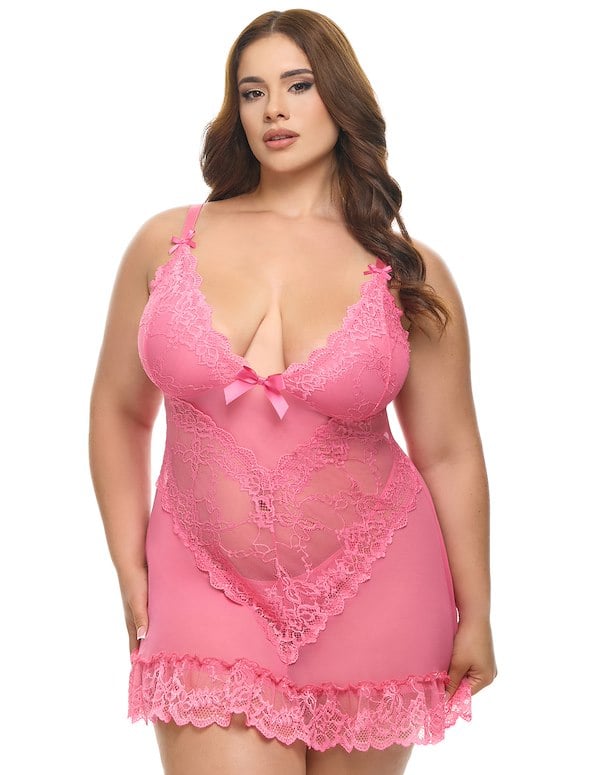 VALENTINE PLUS BABYDOLL default view Color: HPL