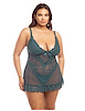 Additional MEDITERRANEA view of product VALENTINE PLUS SIZE BABYDOLL with color code TL