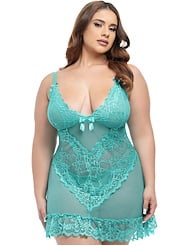 Additional  view of product VALENTINE PLUS SIZE BABYDOLL with color code MT