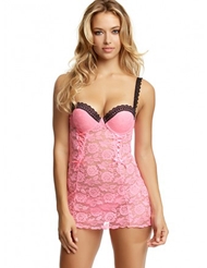Additional  view of product RACHEL LACE CHEMISE with color code PKB