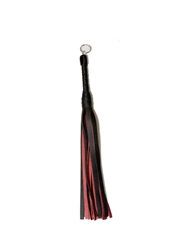 Alternate back view of RED LEATHER FLOGGER