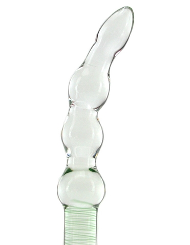 Crystal Pleasure Glass Wand With Handle ALT1 view 