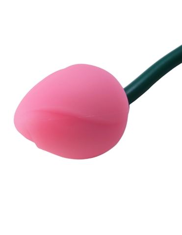 Silicone Bendable Rose Vibrator Pink ALT2 view 