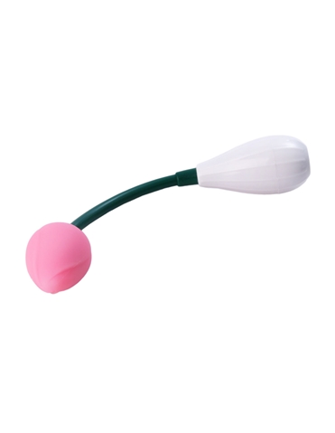 Silicone Bendable Rose Vibrator Pink default view Color: PK
