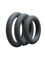 Alternate back view of OPTIMALE 3 C-RING SET- THICK SILICONE