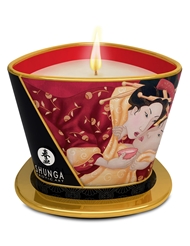 Front view of SPARKLING STRAWBERRY WINE MASSAGE CANDLE