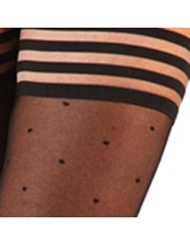 Additional ALT1 view of product ALLY SHEER DOT THIGH HIGHS with color code 