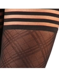 Additional ALT1 view of product TIFFANY SHEER DIAMOND THIGH HIGHS with color code 