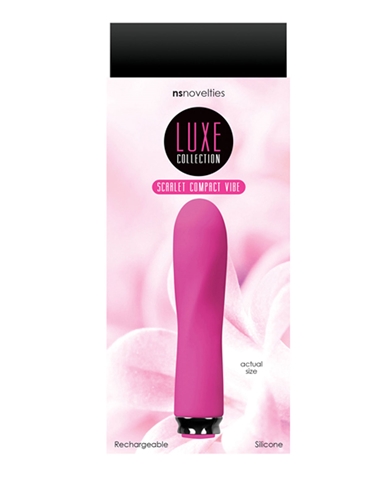 Luxe Scarlet Silicone Rechareable Vibe ALT view 