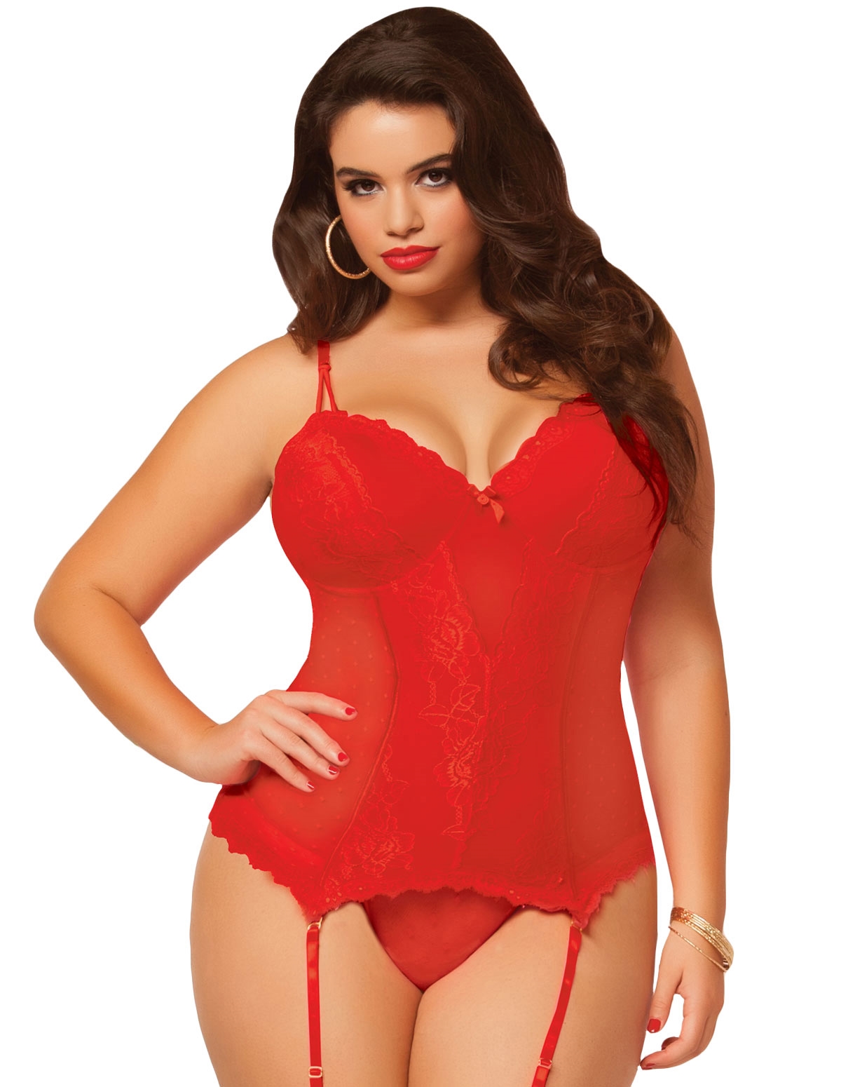 alternate image for Rose Lace Bustier