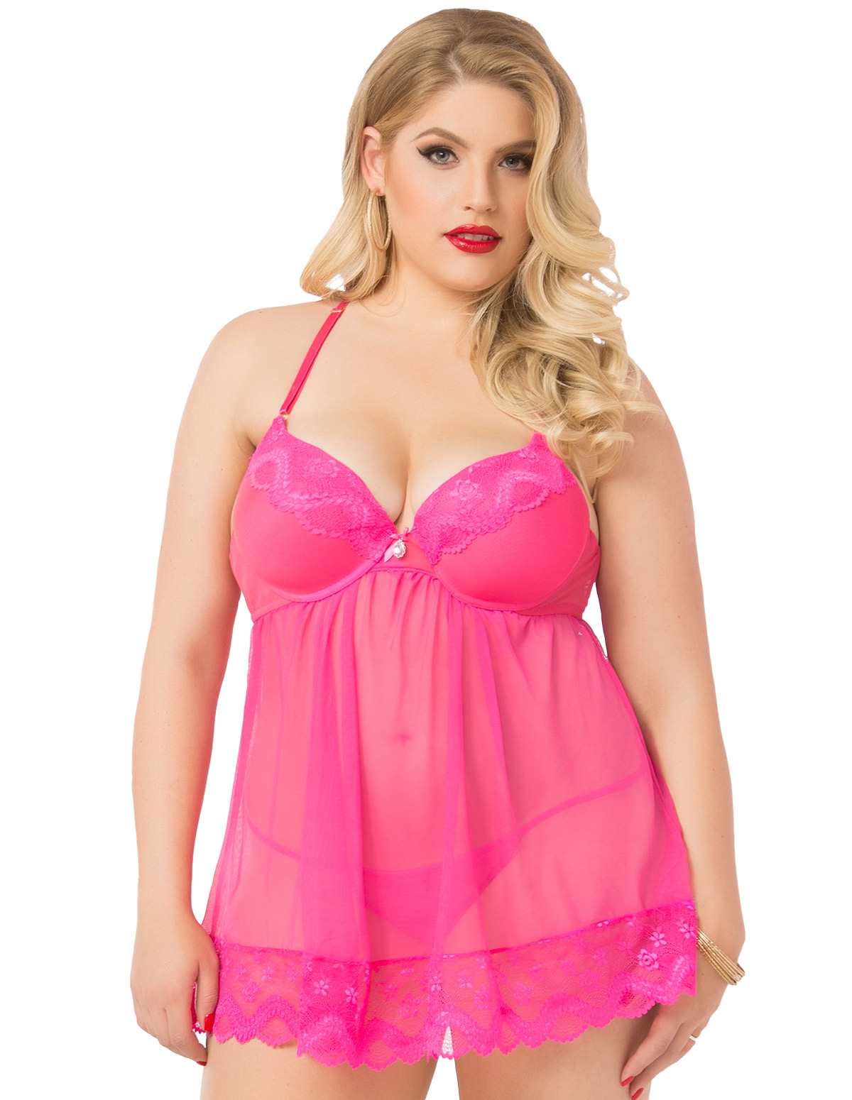 alternate image for Pretty Pink Babydoll