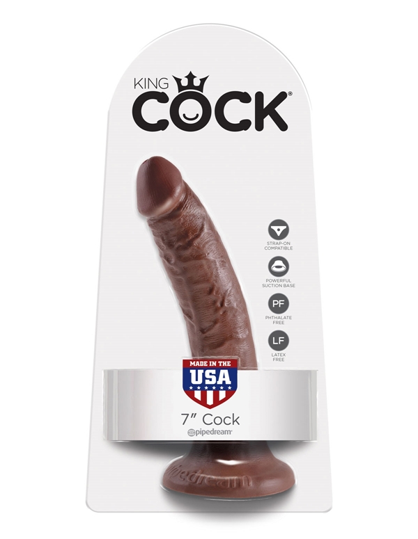 King Cock 7In Dong ALT4 view Color: BR