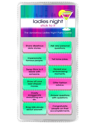 Ladies Night Stick To It Game For Drinks default view Color: NC
