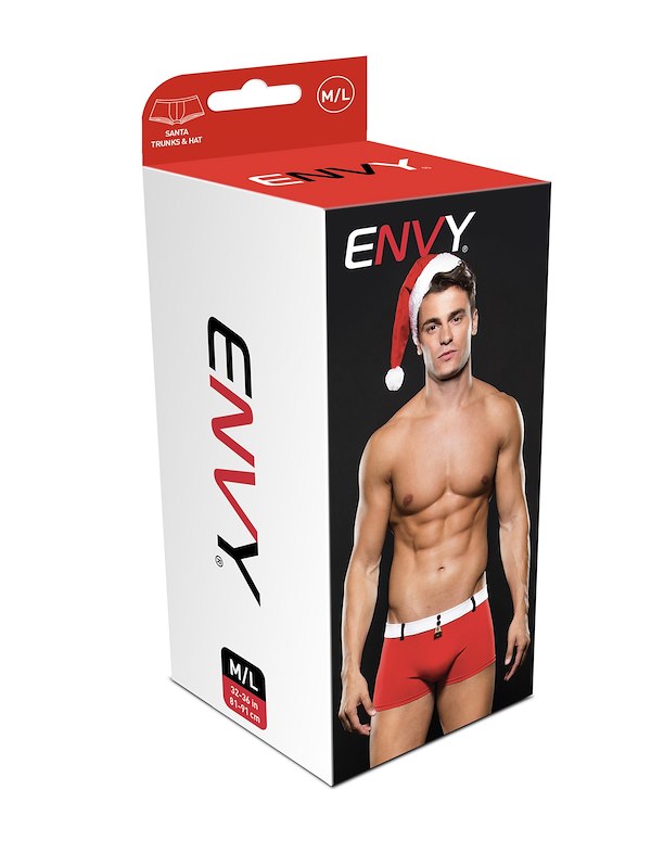 MR. SANTA TRUNKS WITH HAT ALT3 view Color: RD